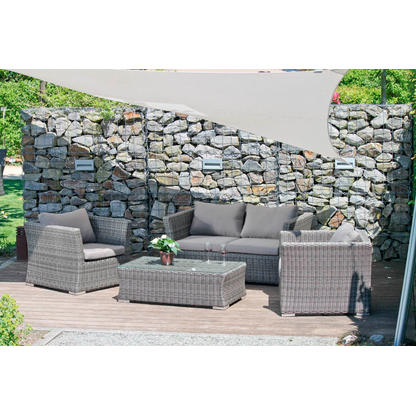 Artikelbild 2 für Garden Pleasure Loungegruppe Avila grau Kunststoff, Metall, 12-teilig, Artikelnummer 193995