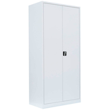 Artikelbild 1 für LÜLLMANN Stahlschrank 530357 signalweiß 4 Fachböden 92,5 x 50,0 x 195,0 cm, aufgebaut, 1 St., Artikelnummer 182778