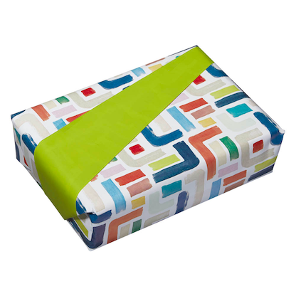 Artikelbild 5 für JUNG SCHÖNER VERPACKEN Geschenkpapier Tango Streifen mehrfarbig beidseitig bedruckt, 20,0 m, Artikelnummer 176919