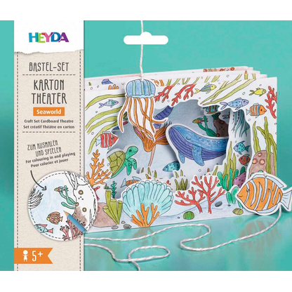 Artikelbild 2 für HEYDA Bastelset Karton-Theater Seaworld mehrfarbig, Artikelnummer 777787
