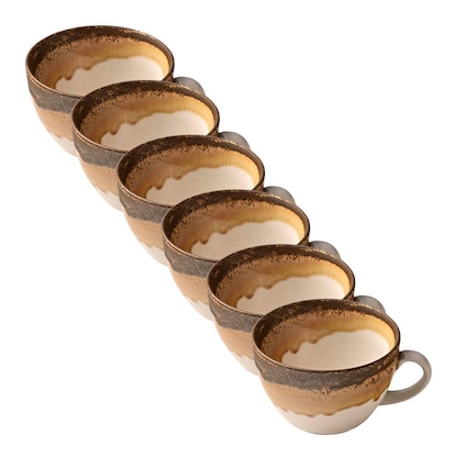 Artikelbild für HEART & SOUL Kaffeetassen Perfect Match Cumin hellbraun 0,34 l, 6 St., Artikelnummer 108666