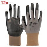 Artikelbild 1 für NITRAS SAFETY unisex Arbeitshandschuhe 6225 grau Größe 10, 12 Paar, Artikelnummer 644429