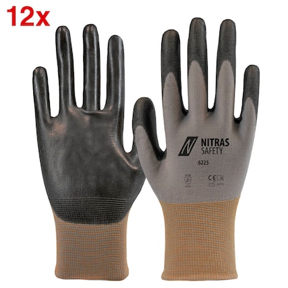Artikelbild für NITRAS SAFETY unisex Arbeitshandschuhe 6225 grau Größe 10, 12 Paar, Artikelnummer 644429