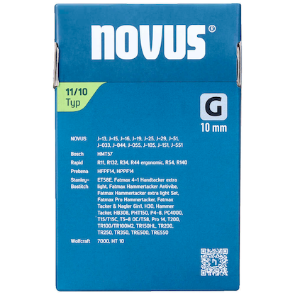 Artikelbild 3 für novus Tackerklammern Flachdraht 11/10, 5.000 St., Artikelnummer 712143