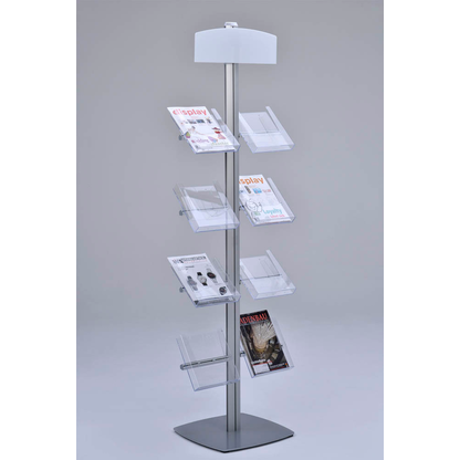 Artikelbild 3 für update displays Prospektständer Free silber DIN A4 8 Fächer 47,0 x 45,0 x 192,0 cm, 1 St., Artikelnummer 664387