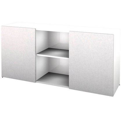 Artikelbild für HAMMERBACHER Sideboard Haziender, V1780/W/S weiß, silber 160,0 x 42,0 x 74,8 cm, 1 St., Artikelnummer 792721