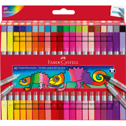 Artikelbild für FABER-CASTELL Filzstifte farbsortiert, 40 St., Artikelnummer 100416