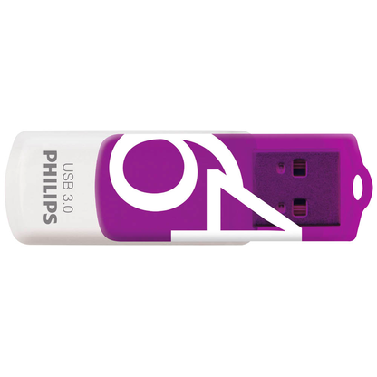 Artikelbild 2 für PHILIPS USB-Stick Vivid 3.0 lila, weiß 64 GB, 1 St., Artikelnummer 321729