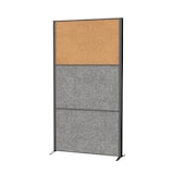 Artikelbild 1 für MAUL Akustik-Trennwand MAULconnecto 9605089, dunkelgrau, braun 100,0 x 182,0 cm, 1 St., Artikelnummer 156699