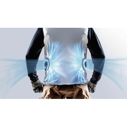 Artikelbild 2 für makita unisex Akku-Kühlweste DFV210Z2XL hellgrau Größe 2XL, Artikelnummer 308548