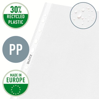 Artikelbild 11 für LEITZ Prospekthüllen 4790 DIN A4 transparent genarbt 0,085 mm, 100 St., Artikelnummer 578609