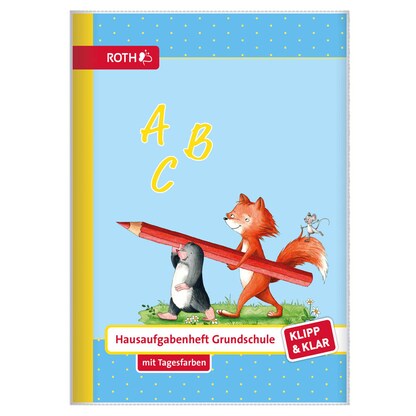 Artikelbild 2 für ROTH Hausaufgabenheft Flinki & Schlau Klipp & Klar liniert DIN A5 ohne Rand, 96 Blatt, 1 St., Artikelnummer 580094