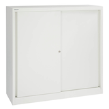 Artikelbild 1 für BISLEY Schiebetürenschrank Cito, SD12112S696 verkehrsweiß 2 Fachböden 120,0 x 43,0 x 118,1 cm, Artikelnummer 272380