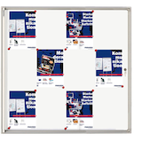 Artikelbild 1 für FRANKEN Schaukasten X-tra!Line silber 12x DIN A4 96,0 x 3,0 x 98,0 cm, 1 St., Artikelnummer 533880