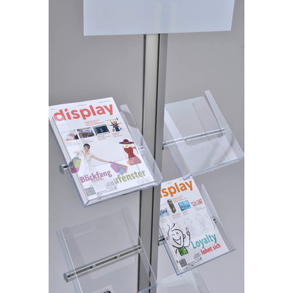 Artikelbild 4 für update displays Prospektständer Free silber DIN A4 8 Fächer 47,0 x 45,0 x 192,0 cm, 1 St., Artikelnummer 664387