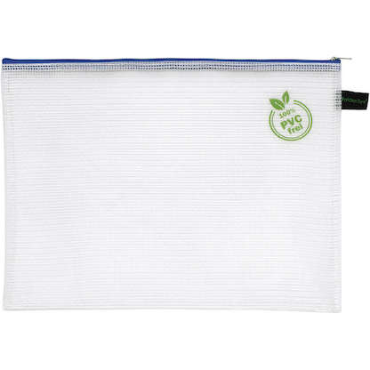 Artikelbild 2 für FolderSys Reißverschlussbeutel DIN A4 transparent/blau 0,20 mm, 1 St., Artikelnummer 592541