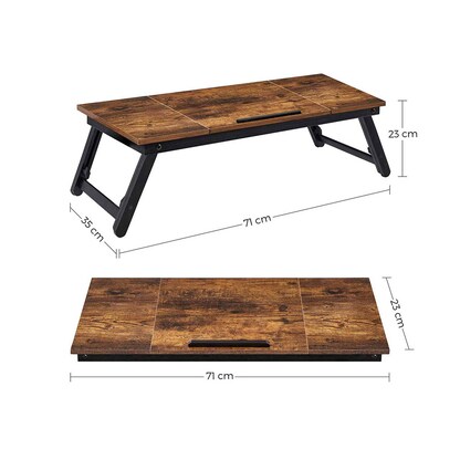 Artikelbild 2 für SONGMICS Laptop-Betttablett LLD01N vintagebraun, Artikelnummer 296396