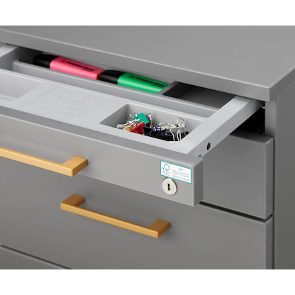 Artikelbild 8 für HAMMERBACHER Solid Rollcontainer grafit 4 Auszüge 42,8 x 80,0 x 51,2 cm, Artikelnummer 297992