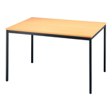 Artikelbild 1 für HAMMERBACHER Mehrzwecktisch buche rechteckig, Vierkantrohr schwarz, 120,0 x 80,0 x 72,0 cm, Artikelnummer 528893