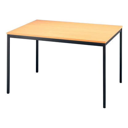 Artikelbild für HAMMERBACHER Mehrzwecktisch buche rechteckig, Vierkantrohr schwarz, 120,0 x 80,0 x 72,0 cm, Artikelnummer 528893