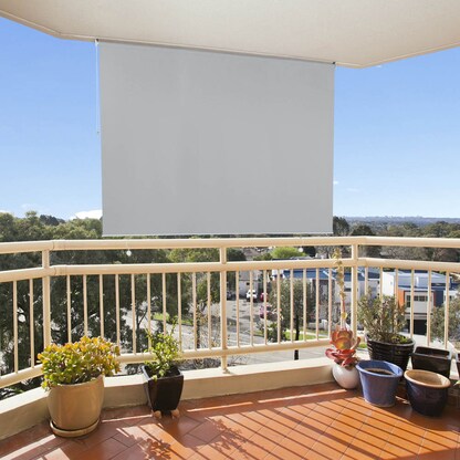 Artikelbild 9 für relaxdays Seitenmarkise hellgrau 140,0 x 180,0 cm, Artikelnummer 770531