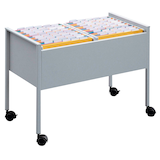 Artikelbild 1 für DURABLE Hängemappenwagen Quer-Registratur silber für bis zu 100 Hängemappen, Artikelnummer 468256