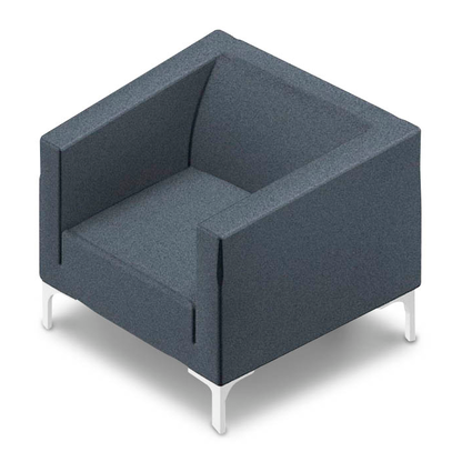 Artikelbild 3 für Quadrifoglio Besuchersessel Arte grau weiß Stoff 75,0 x 74,0 x 71,0 cm, 1 St., Artikelnummer 462650