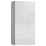 Artikelbild 1 für ClassiX Schließfachschrank lichtgrau X-520530, 15 Schließfächer 87,0 x 50,0 x 180,0 cm, Artikelnummer 189078