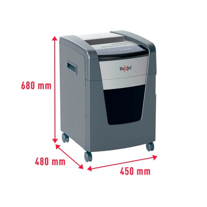 Artikelbild 6 für Rexel XP512+ Aktenvernichter mit Partikelschnitt P-5, 2 x 15 mm, bis 12 Blatt, grau, Artikelnummer 255824