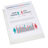 Artikelbild 1 für BRUNNEN Prospekthüllen DIN A4 transparent genarbt 0,06 mm, 10 St., Artikelnummer 924915