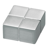 Artikelbild 1 für SIGEL C10 extrastark Magnet silber, Metall 2,0 x 1,0 x 2,0 cm, 1 St., Artikelnummer 383901