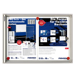 Artikelbild 1 für FRANKEN Schaukasten X-tra!Line silber 2x DIN A4 37,0 x 3,0 x 51,0 cm, 1 St., Artikelnummer 533897