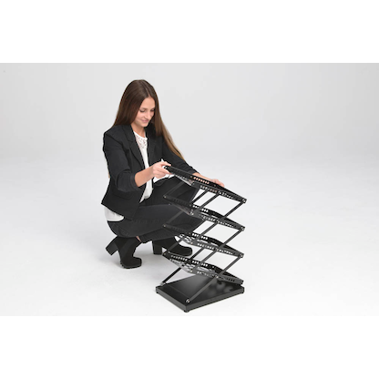 Artikelbild 4 für update displays Prospektständer schwarz DIN A4 4 Fächer 38,0 x 28,0 x 135,0 cm, 1 St., Artikelnummer 646796