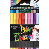 Artikelbild 1 für FABER-CASTELL Black Edition Filzstifte farbsortiert, 20 St., Artikelnummer 100337