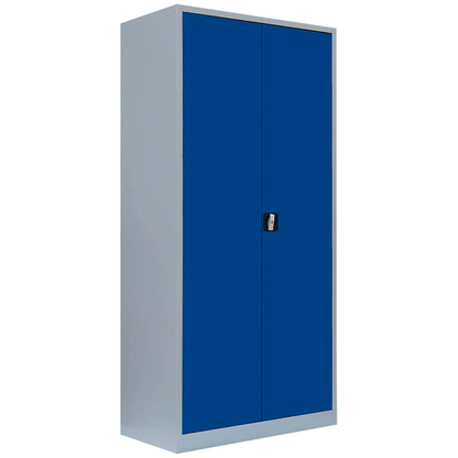 Artikelbild für LÜLLMANN Stahlschrank 530361 enzianblau, lichtgrau 4 Fachböden 92,5 x 60,0 x 195,0 cm, aufgebaut, 1 St., Artikelnummer 182822