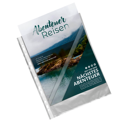 Artikelbild 5 für Gera-Folien Prospekthüllen DIN A4 transparent genarbt 0,05 mm, 100 St., Artikelnummer 540112