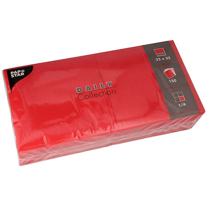 Artikelbild für PAPSTAR Servietten Daily Collection bordeaux 2-lagig 32,0 x 32,0 cm, 150 St., Artikelnummer 389336