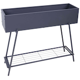 Artikelbild 1 für Garden Pleasure Blumenkasten JASMIN Metall anthrazit rechteckig 96,0 x 80,0 cm, 1 St., Artikelnummer 315166