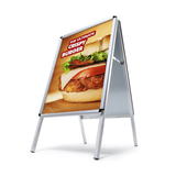 Artikelbild 1 für Showdown® Displays Kundenstopper silber DIN B1 2 Fächer 74,5 x 68,3 x 140,6 cm, 1 St., Artikelnummer 692632