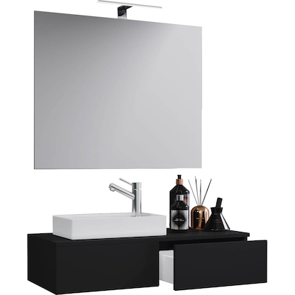 Artikelbild für VCM my bath Badmöbel-Set 3-teilig Gudas 914833 schwarz 85,0 x 35,0 x 29,5 cm, Artikelnummer 389482