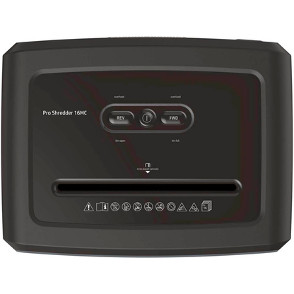 Artikelbild 12 für HP Pro Shredder 16MC Aktenvernichter mit Partikelschnitt P-5, 2 x 15 mm, bis 16 Blatt, schwarz, Artikelnummer 423931
