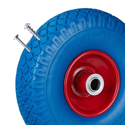 Artikelbild 4 für relaxdays Sackkarrenräder luftbereift blau, rot Stahl Felgen, Achse 2,0 cm, Artikelnummer 452361