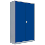 Artikelbild 1 für LÜLLMANN Stahlschrank 530371 enzianblau, lichtgrau 4 Fachböden 120,0 x 42,2 x 195,0 cm, aufgebaut, 1 St., Artikelnummer 182836
