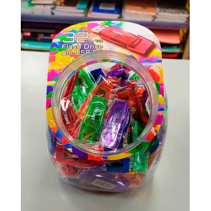Artikelbild 5 für EMTEC USB-Sticks C410 Color Mix - Candy Jar 2.0 blau, gelb, grün, lila, rot 32 GB, 80 St., Artikelnummer 530799