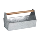 Artikelbild 1 für relaxdays Blumenkasten Metall silber rechteckig 36,0 x 20,0 cm, 1 St., Artikelnummer 450264