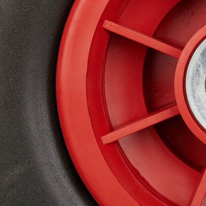 Artikelbild 6 für relaxdays Sackkarrenräder luftbereift schwarz, rot Vollgummi Felgen, Achse 2,0 cm, Artikelnummer 452191