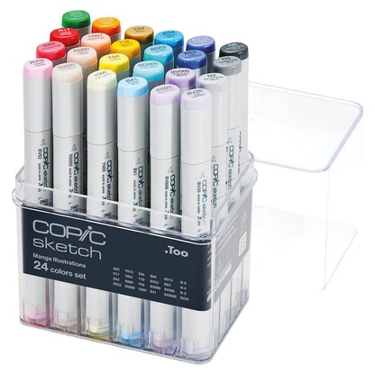 Artikelbild für COPIC® Sketch Manga Illustration Layoutmarker farbsortiert 1,0 + 6,0 mm, 24 St., Artikelnummer 495954