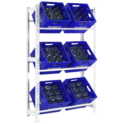 Artikelbild für Simonrack Getränkekistenregal SIMONBOTTLE 3 8435104962558 weiß 80,0 x 30,0 x 180,0 cm, Artikelnummer 980577