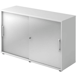 Artikelbild 1 für HAMMERBACHER Schiebetürenschrank, V1752S/W/S/RE silber, weiß 1 Fachboden 120,0 x 40,0 x 74,8 cm, Artikelnummer 376127