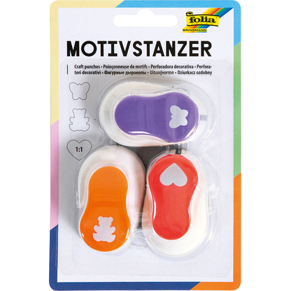 Artikelbild für folia Motivlocher Ganzjahresmotive, 3 St., Artikelnummer 690319